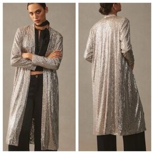 NWT Anthropologie MARE MARE Sequin Duster, size S